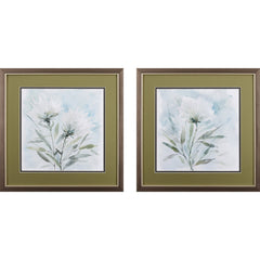 Set of Two Floral Watercolor Wall Art