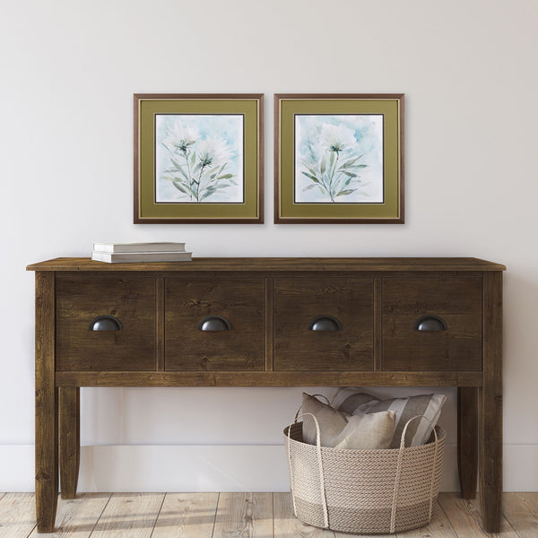 Set of Two Floral Watercolor Wall Art