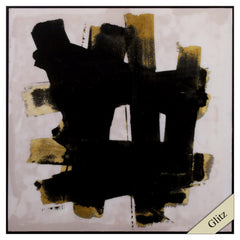 Black and Gold Abstract 2 Wall Art