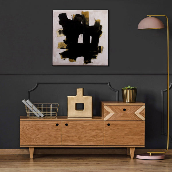 Black and Gold Abstract 2 Wall Art