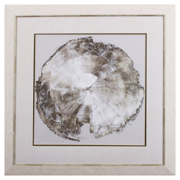 Modern Slice of Silver and Taupe 1 Wall Art