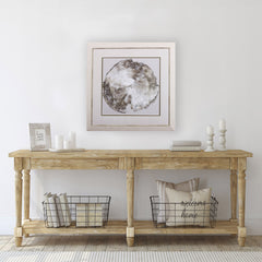 Modern Slice of Silver and Taupe 1 Wall Art