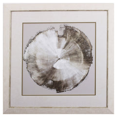 Modern Slice of Silver and Taupe 2 Wall Art