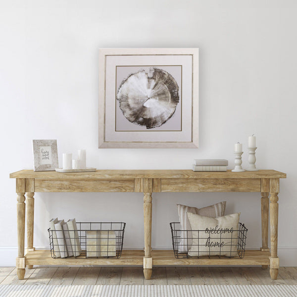 Modern Slice of Silver and Taupe 2 Wall Art