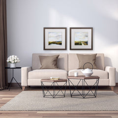 Set of Two Colorful Country Landscape Wall Art