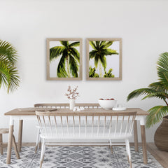 Set of Two Palm Trees Wall Art