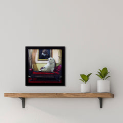 Quirky Lady of Leisure Textured Wall Art