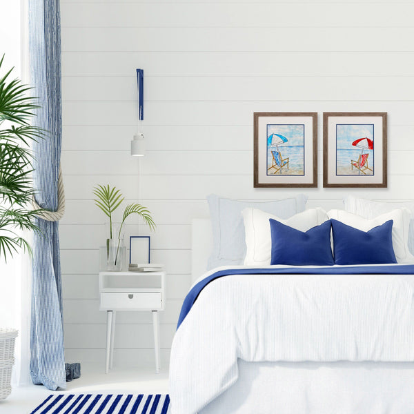 Set of Two Beach Chairs Wall Art