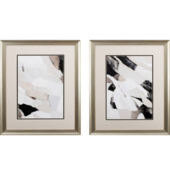 Set of Two Nude Tone Abstract Wall Art