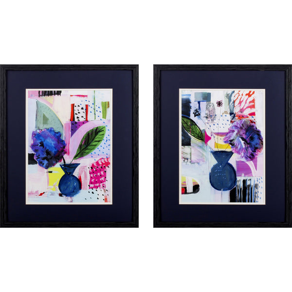 Set of Two Multi-Pattern Abstract Wall Art
