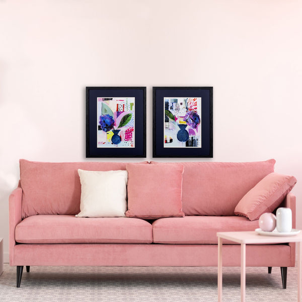 Set of Two Multi-Pattern Abstract Wall Art