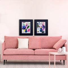 Set of Two Multi-Pattern Abstract Wall Art