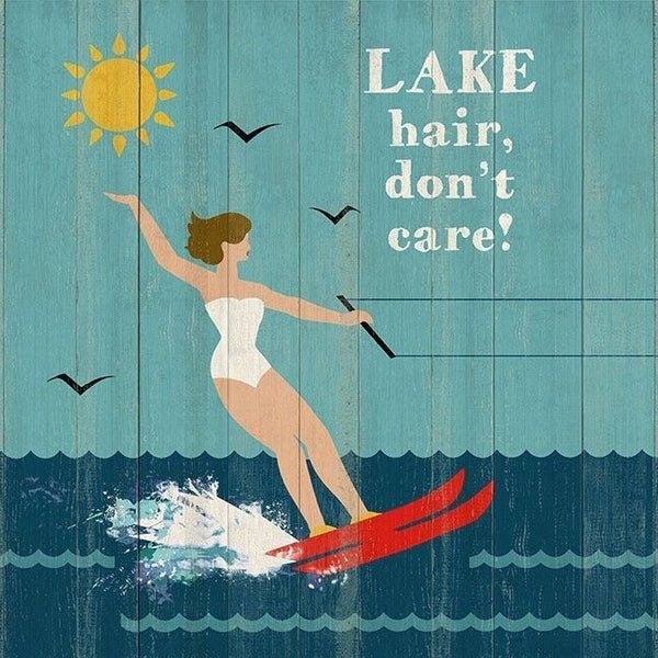 Lake Hair Don't Care Watersking Wall Décor