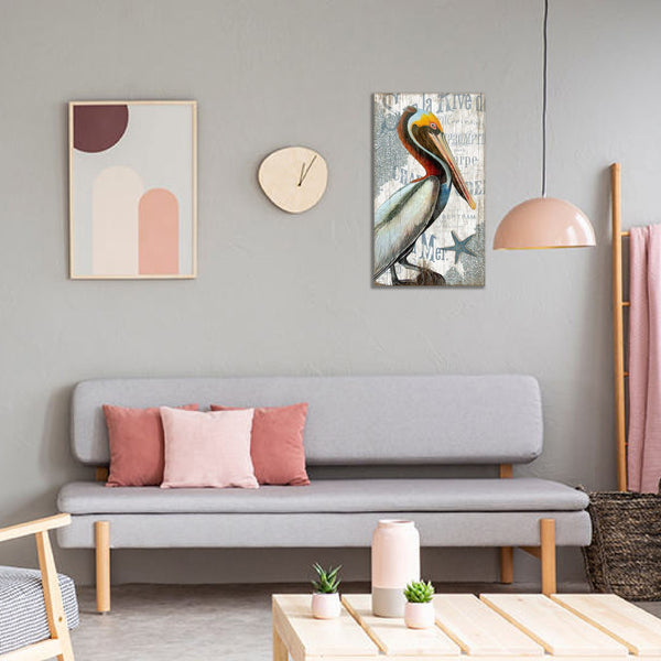 Colorful Pelican Wall Décor