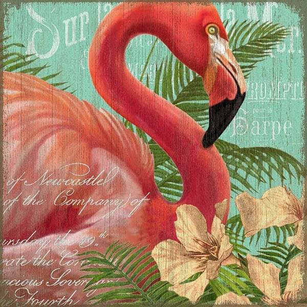 Fun Tropical Flamingo Wall Décor