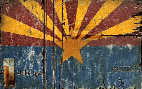 Distressed Arizona Flag Wall Décor