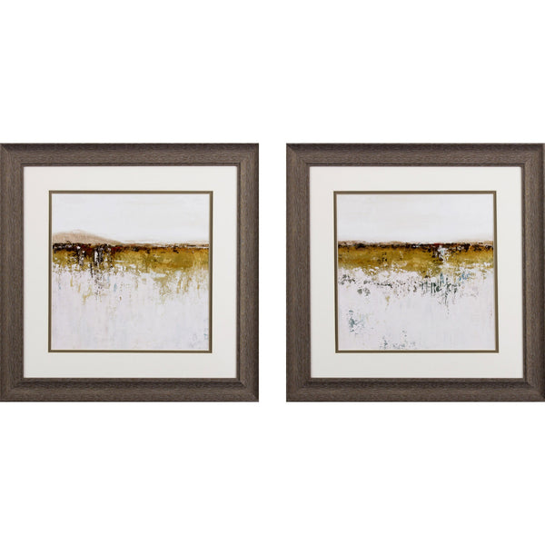 Set of Two Abstract Landscapes Wall Art