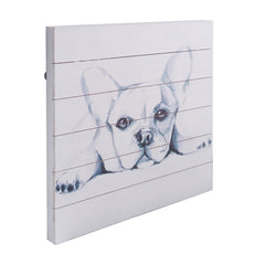 Seriously Cute Puppy Sketch Wood Plank Wall Art