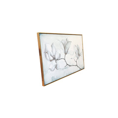 Gorgeous Magnolia Blossom Branch Framed Canvas Wall Art