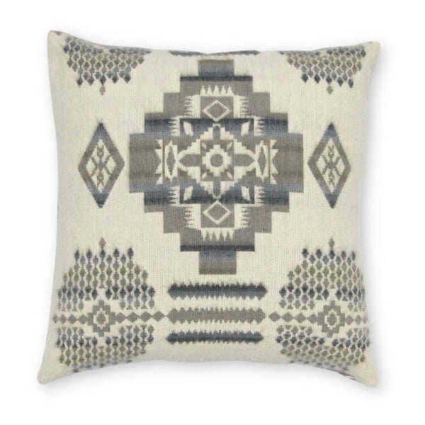 20' Ultra Soft Light Gray Southwest Handmade Pillow Cover