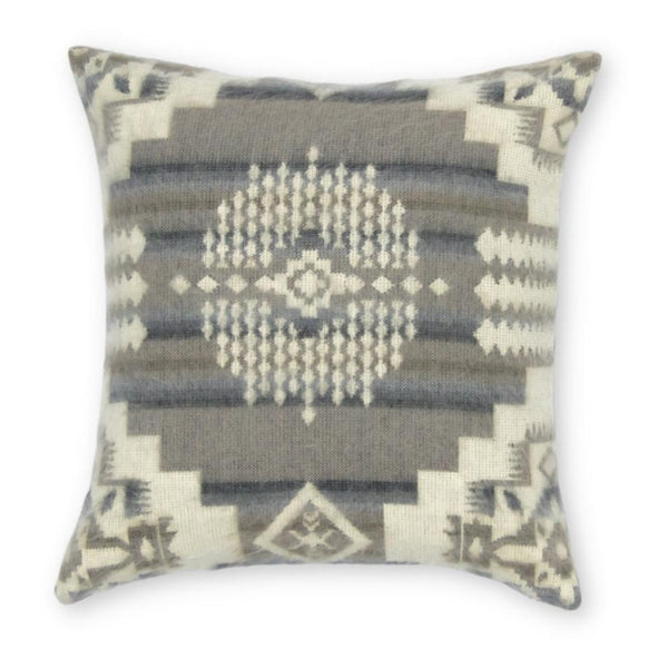 16' Ultra Soft Light Gray Southwest Handmade Pillow Cover
