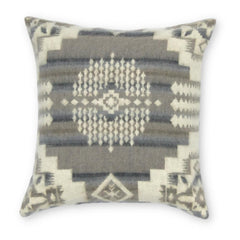 16' Ultra Soft Light Gray Southwest Handmade Pillow Cover