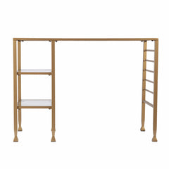 Matt Gold and Glass Writing Desk