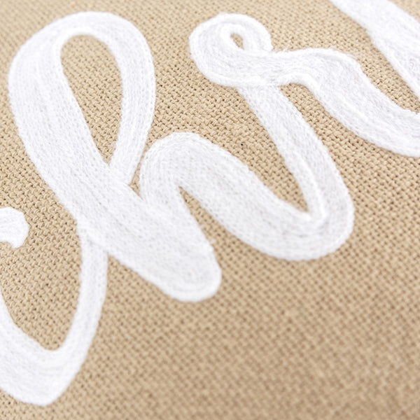 Christmas Beige and Natural Decorative Throw Pillow