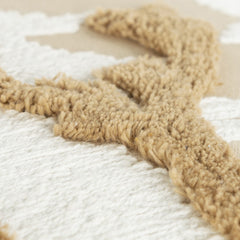 Shades of Brown and Cream Deer Decorative Throw Pillow