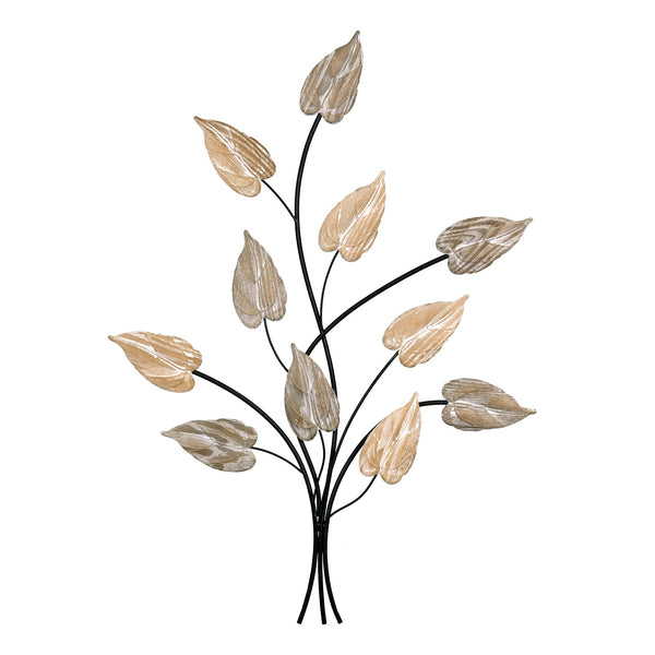 Bunch of Metal Leaves Wall Décor