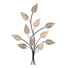 Bunch of Metal Leaves Wall Décor