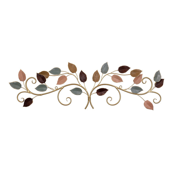 Multicolor Metal Leaves in a Bunch Over the Door Décor