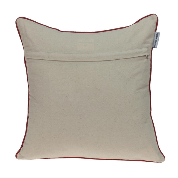 Mandala Embroidered Multicolor Throw Pillow