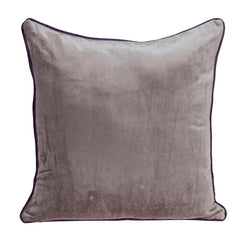 Emerald Green and Taupe Reversible Velvet Throw Pillow