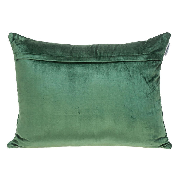 Green Lumbar Tufted Throw Pillow