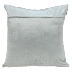Gray Quilted Diamonds Velvet Solid Color Throw Pillow