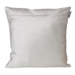 Transitional White Quilted Throw Pillow