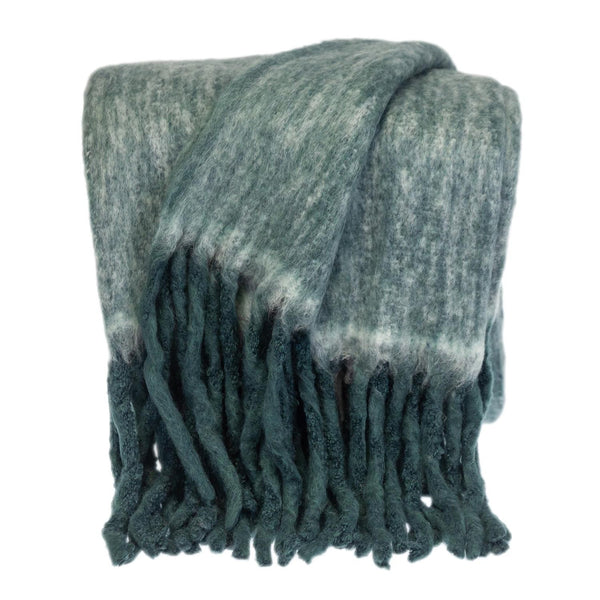 Super Soft Teal Handloomed Throw Blanket