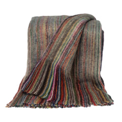 Ultra Soft Colorful Striped Handloomed Throw Blanket