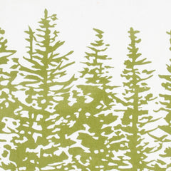 Green Ivory Grove of Trees Down Throw Pillow