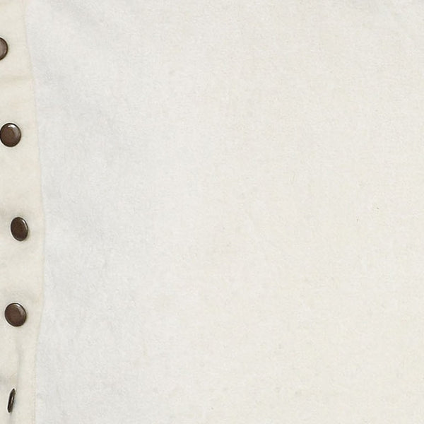 Ivory Embellished Flange Down Filled Throw Pillow