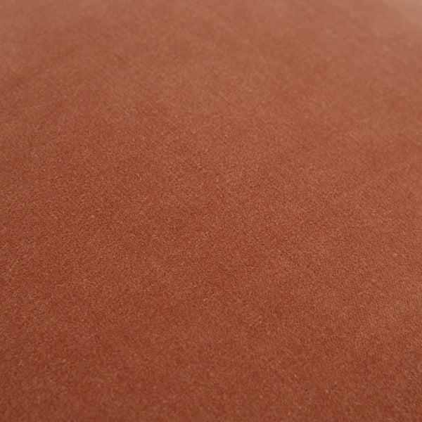 Rust Orange Embellished Flange Down Throw Pillow