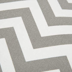 Gray Ivory Chevron Down Filled Throw Pillow