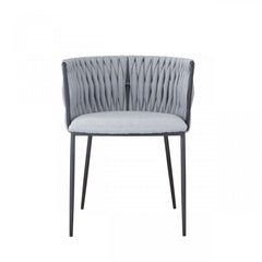 Light Gray Black Contemporary Dining Chair