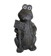 19" Welcoming Crocodile Indoor Outdoor Statue