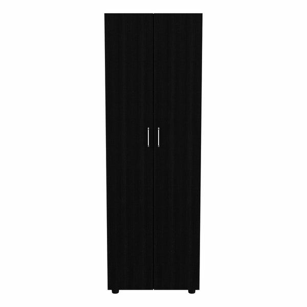 71" Black Tall Two Door Closet