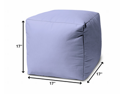 17  Cool Pastel Purple Solid Color Indoor Outdoor Pouf Cover