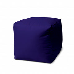 17  Cool Deep Purple Solid Color Indoor Outdoor Pouf Cover