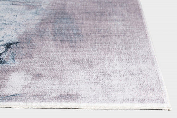 6" x 9" Sand Abstract Splash Modern Area Rug