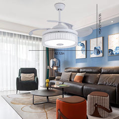 Compact Ceiling Fan And Lamp With Remote